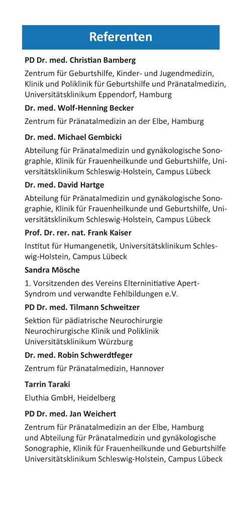 Gynäkologie pränatalSchwangerschaft Genetik PreviaTest ProviaTest Eluthia EluthiaCare Gyn Screeninggeburtshilfe frauenarzt DEGUM Ultraschall UltraschallAkademie