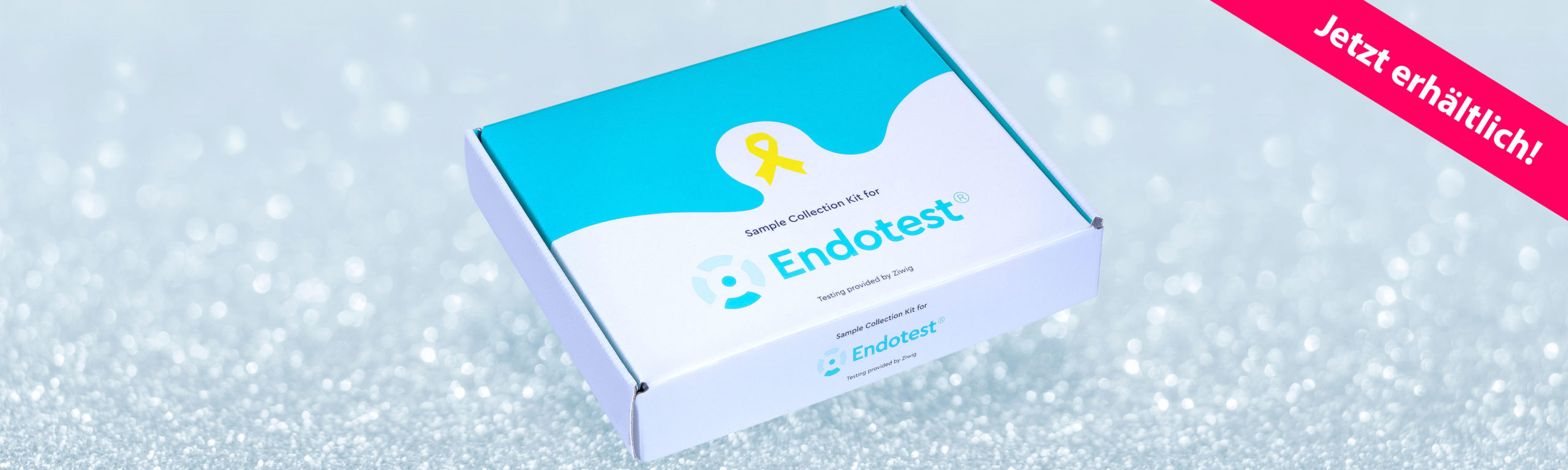 Endotest Testkitbox auf hellem Grund